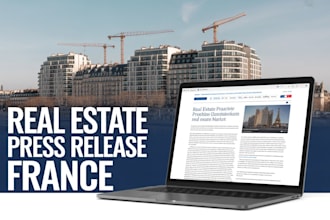 write and distribute french real estate press releases for property construction