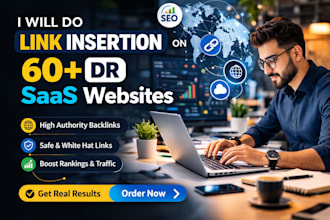 do link insertion on 60 plus DR saas website