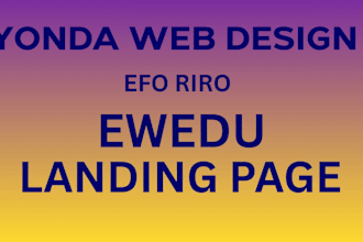 design and set up a professional yonda website for digital products