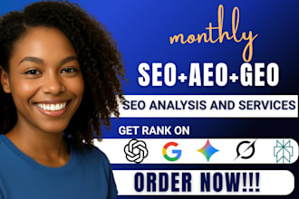 do monthly website local and off page backlink seo geo aeo website audit