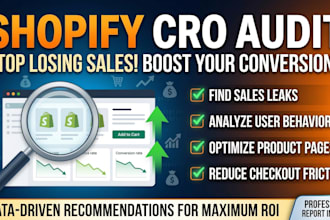 deliver a shopify cro audit to increase conversions