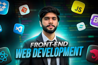 build responsive front end website using react js and tailwind css