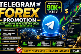 telegram ads gain 90k daily forex trader forex trading telegram forex promotion