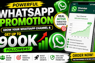 whatsapp promotion increase sales hit 900k whatsapp followers whatsapp promotion