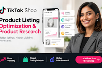 tikkok shop product listing optimization, tiktok shop product research