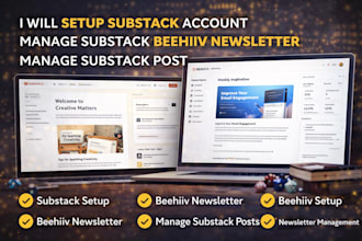 setup substack account manage substack beehiiv newsletter manage substack post