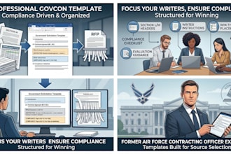 create a proposal template for your gov rfp