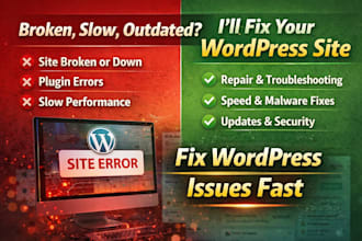 fix your slow, broken, or outdated wordpress website