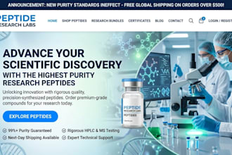 build fda compliant peptide website, research peptide website peptide website