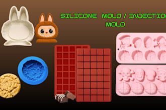design silicone mold chocolate mold 3d mold for casting food grade plastic mold