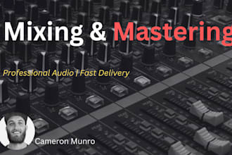 professionally mix and master your song to industry standards