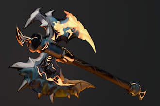 do 3d model weapons and assets for games