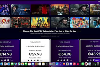 built professional iptv website in 7 days