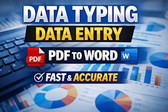 do data typing and data entry works