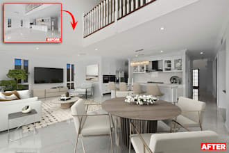 do premium real estate virtual staging and renovation