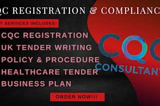 cqc registration, cqc business plan, policies and procedures, ofsted, UK tender