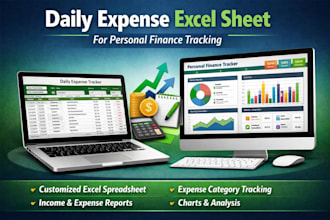 create a daily expense excel sheet for personal finance tracking