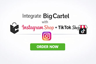 integrate big cartel with instagram shop tiktok shop