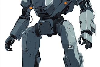 draw high quality mecha concepts