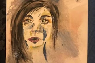 create hand painted artwork full of color and emotion