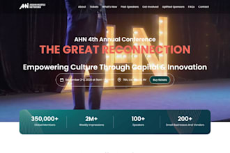 design conference website event planning ticket booking website wix wordpress