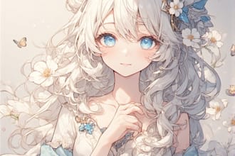 draw a professional anime illustration
