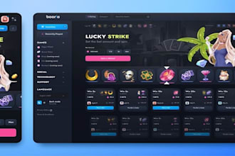 develop sport bet website, slot, blackjack, crash game igaming website