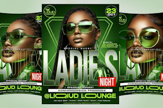 design eye catching party flyer, event flyer,club flyer, dj flyer, motion flyer