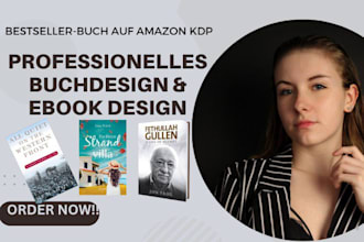 gestalte ein modernes, professionelles buchcover in verlagsqualitat