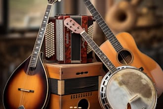 record and deliver folk guitar, mandolin, banjo, and dobro tracks for your song