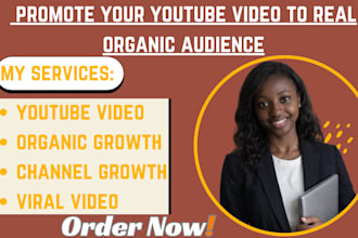 promote your youtube video to real organic audience