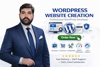 create, recreate wordpress website and landing page