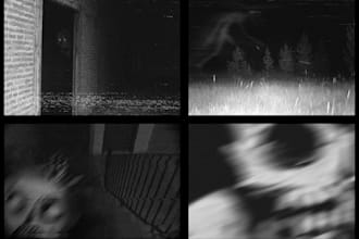 paint found footage style horror art
