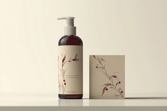 design cosmetic packaging skincare product label and cbd