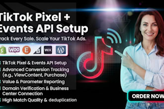 fix setup tiktok pixel and events API for your website or shopify store
