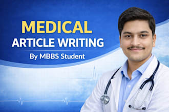write SEO ready medical health articles as an mbbs student