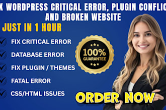 fix your wordpress critical error, plugin conflict, and broken website