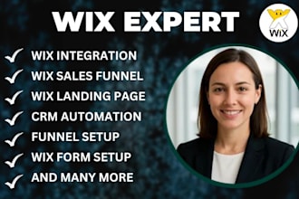 build wix coaching sales funnel wix landing page wix CRM automation zapier setup