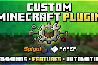 create custom minecraft plugins for spigot and paper servers