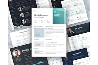 create a professional resume, CV