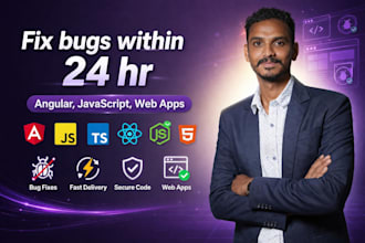 fix your web app bugs fast javascript, angular, react