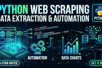 create python web scraper and data miner for lead