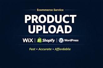 upload products on wix, wordpress woocommerce and shopify store