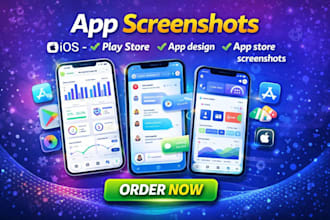 design mobile app screenshots for play store app store ios app app screenshots