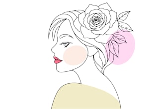 draw a stunning, oneline, minimalist vector piece of art