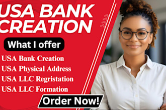 do USA bank creation get resident with US proof of address