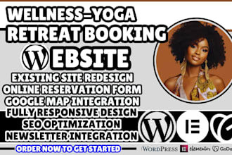 retreat booking website, retreat website, wellness retreat website, yoga retreat
