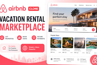 build airbnb clone, airbnb vacation rental marketplace, business website