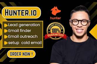 setup hunter io lead generation hunter io email finder hunter io email outreach