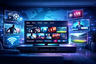 develop iptv app ott platform live streaming app rebrand iptv app smart tv roku